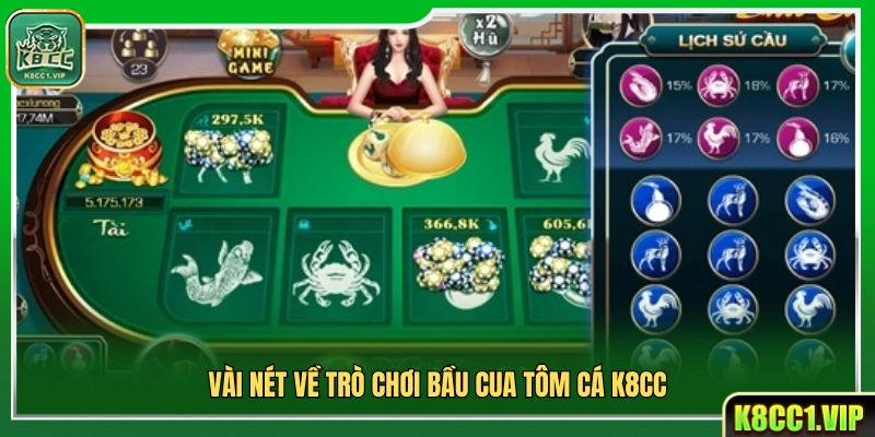 Đôi nét trò chơi bầu cua tôm cá online K8cc